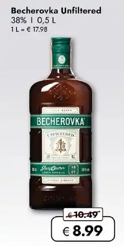 Travel FREE Becherovka Unfiltered Angebot