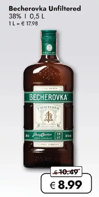 Travel FREE Becherovka Unfiltered Angebot