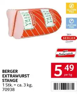 Transgourmet Berger extrawurst stange Angebot