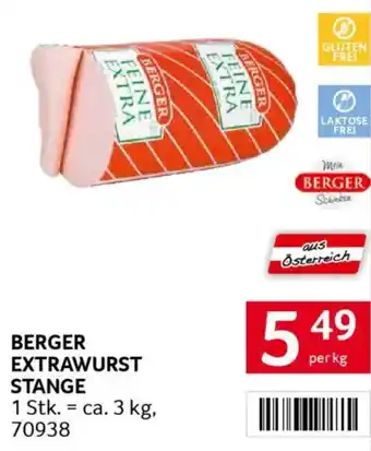 Berger extrawurst stange