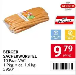 Transgourmet Berger sacherwürstel Angebot