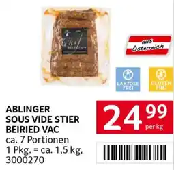 Transgourmet Ablinger sous vide stier beiried vac Angebot