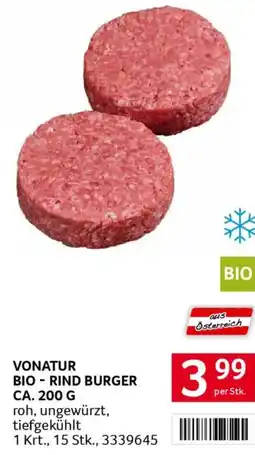 Transgourmet Vonatur bio-rind burger Angebot