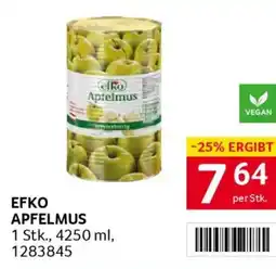 Transgourmet Efko apfelmus Angebot