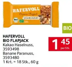 Transgourmet HAFERVOLL Organic-Flapjack Angebot