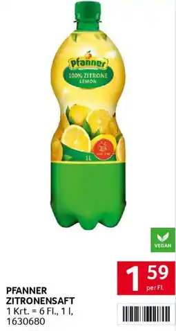 Transgourmet Pfanner zitronensaft Angebot