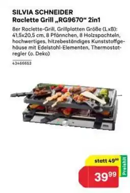 BayWa Silvia schneider raclette grill 2in1 Angebot