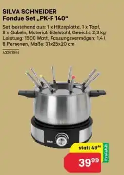 BayWa Silva schneider fondue set pk-f 140 Angebot