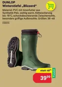 BayWa Dunlop winterstiefel blizzard Angebot