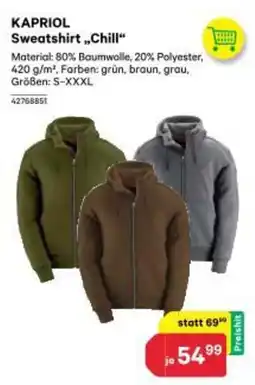 BayWa KAPRIOL Sweatshirt Chill Angebot