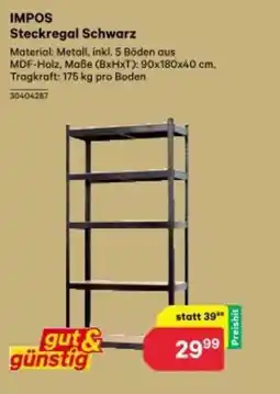 BayWa Impos steckregal schwarz Angebot