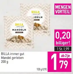 Sutterlüty BILLA immer gut Mandel gerieben Angebot