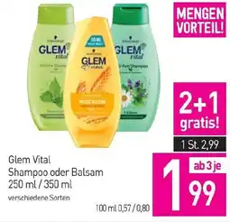 Sutterlüty Glem Vital Shampoo oder Balsam Angebot