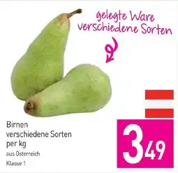 Sutterlüty Birnen verschiedene Sorten Angebot