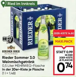 Maximarkt Rieder Sommer 3.0 Weinmischgetränk Angebot