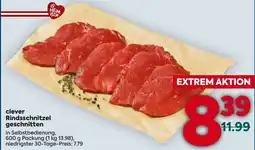 Billa Clever Rindsschnitzel Angebot