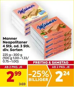 Billa Manner Neapolitaner Angebot