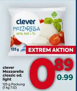 Billa Clever Mozzarella Angebot