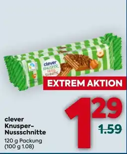 Billa Clever Knuspernussschnitte Angebot