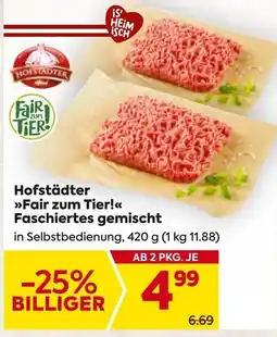 Billa Hofstädter Fair zum Tier! Faschiertes Angebot