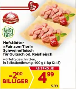 Billa Hofstädter Fair zum Tier Schweinefleisch Angebot