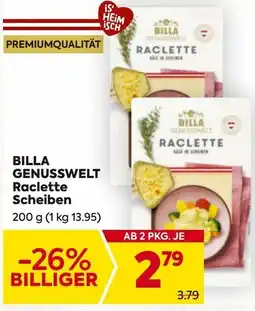 Billa Billa Genusswelt Raclette Scheiben Angebot