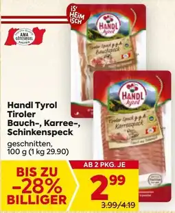 Billa Handl Tyrol Tiroler Bauchspeck Angebot
