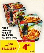 Billa Billa immer gut Asia-Box Angebot