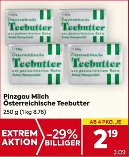 Billa Pinzgau Milch Teebutter Angebot