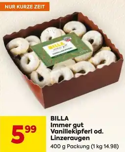 Billa Billa immer gut Vanillekipferl Angebot