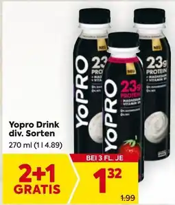 Billa Danone YoPRO Drink Angebot