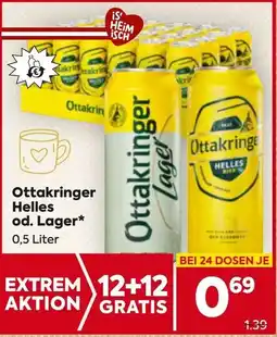 Billa Ottakringer Helles Angebot