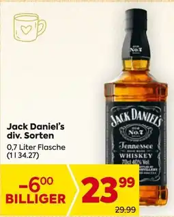 Billa Jack Daniel's Tennessee Whiskey Angebot