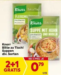 Billa Knorr Bitte zu Tisch Suppe Angebot