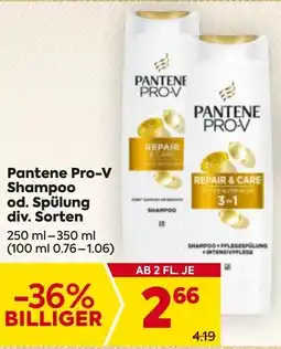 Billa Pantene Pro-V Shampoo Repair & Care Angebot