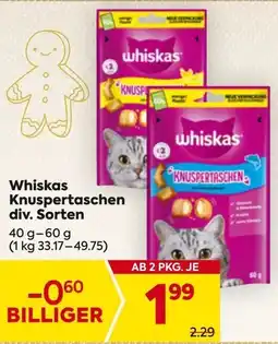 Billa Whiskas Knuspertaschen Angebot