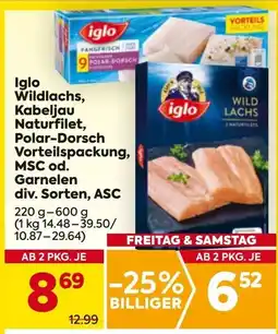 Billa Iglo Wildlachs Angebot