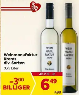 Billa Weinmanufaktur Krems Chardonnay Angebot