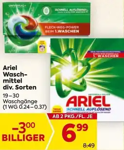 Billa Ariel Waschmittel Angebot