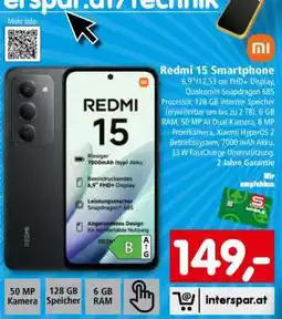 Interspar Redmi 15 Smartphone Angebot