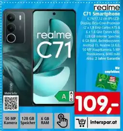 Interspar Realme c71 smartphone Angebot