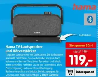 Hama tv-lautsprecher und hörverstärker