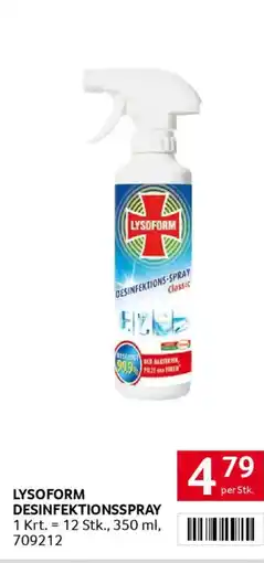 Transgourmet Lysoform desinfektions-spray Angebot