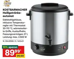 Lagerhaus Kostbarmacher heißgetränke automat Angebot