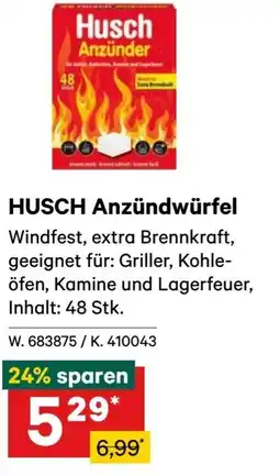 Lagerhaus Husch anzündwürfel Angebot