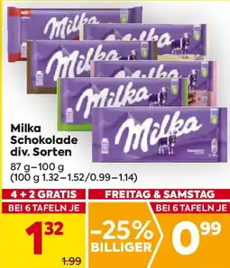 Billa Milka Schokolade Angebot