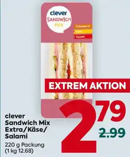 Billa clever Sandwich Mix Extra/Käse/ Salami Angebot