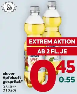 Billa clever Apfelsaft gespritzt Angebot