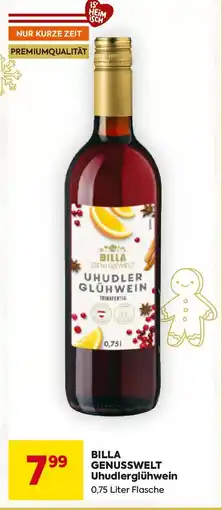 Billa BILLA GENUSSWELT Uhudlerglühwein Angebot