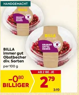 Billa BILLA immer gut Obstbecher Angebot